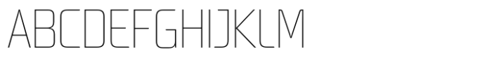 Neusharp Thin Condensed Font UPPERCASE