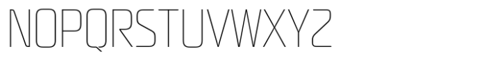 Neusharp Thin Condensed Font UPPERCASE