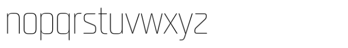 Neusharp Thin Condensed Font LOWERCASE