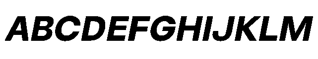 Neutiva Bold Italic Font UPPERCASE