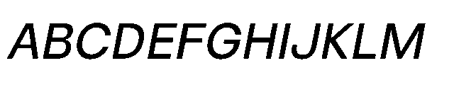 Neutiva Italic Font UPPERCASE
