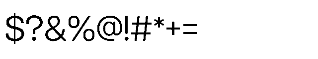 Neutiva Light Font OTHER CHARS