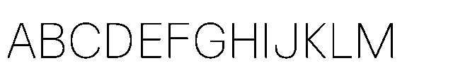 Neutiva Thin Font UPPERCASE