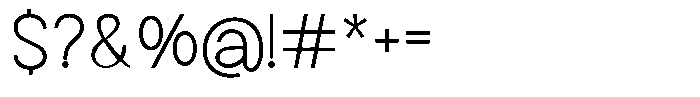 Neuton Thin Font OTHER CHARS
