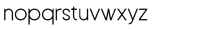 Neuton Thin Font LOWERCASE