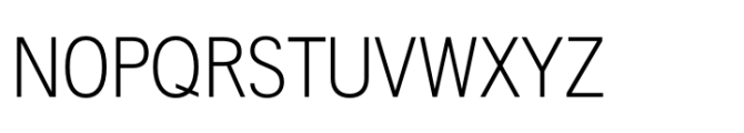 Neutral Sans Light Condensed Font UPPERCASE