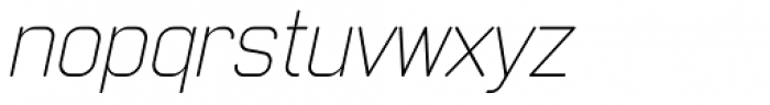 Neutraliser Sans Thin Italic Font LOWERCASE