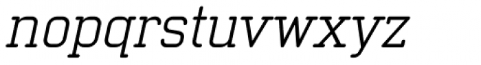 Neutraliser Serif Italic Font LOWERCASE