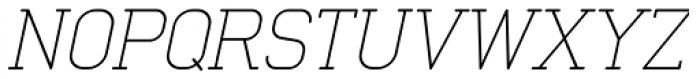 Neutraliser Serif Thin Italic Font UPPERCASE