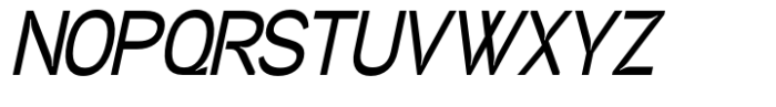 Neutrix Bold Slant Condensed Font UPPERCASE