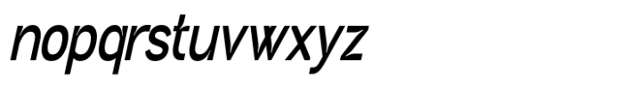 Neutrix Bold Slant Condensed Font LOWERCASE