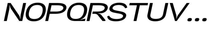 Neutrix Bold Slant Expanded Font UPPERCASE