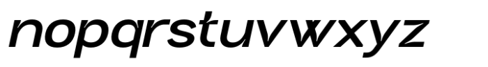 Neutrix Bold Slant Expanded Font LOWERCASE