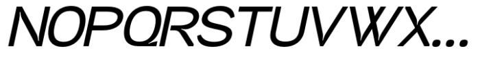 Neutrix Bold Slant Font UPPERCASE