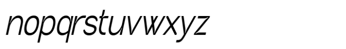 Neutrix Medium Slant Condensed Font LOWERCASE