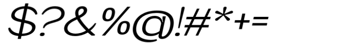Neutrix Medium Slant Expanded Font OTHER CHARS