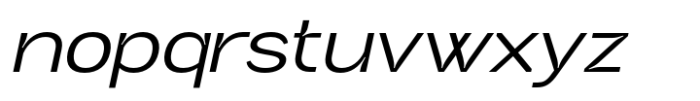 Neutrix Medium Slant Expanded Font LOWERCASE