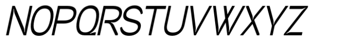 Neutrix Semi Bold Slant Condensed Font UPPERCASE