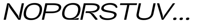 Neutrix Semi Bold Slant Expanded Font UPPERCASE
