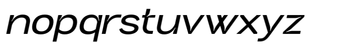 Neutrix Semi Bold Slant Expanded Font LOWERCASE