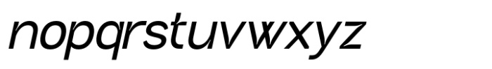 Neutrix Semi Bold Slant Font LOWERCASE