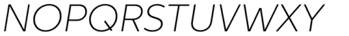 Neutro Thin Italic Font UPPERCASE
