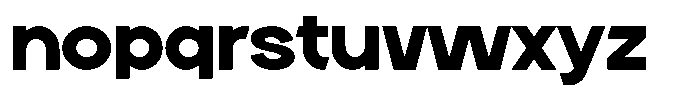 Neuversa Bold Font LOWERCASE