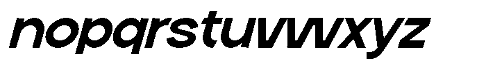 Neuversa Italic Font LOWERCASE