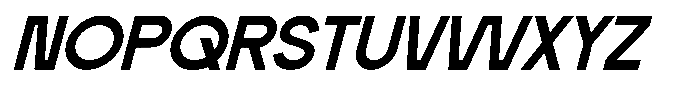 Neuversa Light Italic Font UPPERCASE