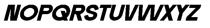 Neuversa Medium Italic Font UPPERCASE