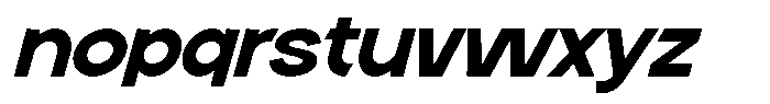 Neuversa Medium Italic Font LOWERCASE