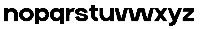 Neuversa Medium Font LOWERCASE
