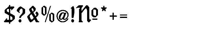 Neuwerk Font OTHER CHARS