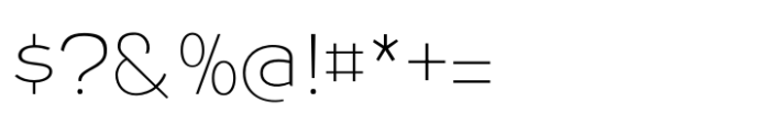 Neuxta Pro Thin Font OTHER CHARS