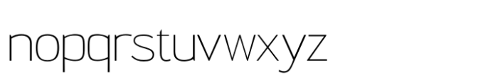 Neuxta Pro Thin Font LOWERCASE