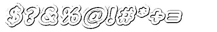 Nevaeh Engrave Italic Font OTHER CHARS
