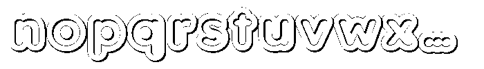 Nevaeh Engrave Regular Font LOWERCASE