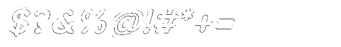 Nevaeh Outline Bold Italic Font OTHER CHARS