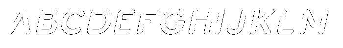 Nevaeh Outline Bold Italic Font UPPERCASE