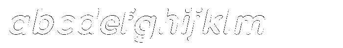 Nevaeh Outline Bold Italic FONT