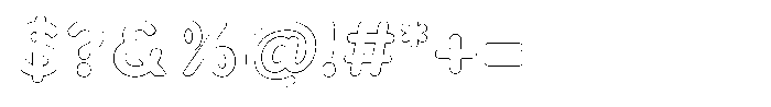 Nevaeh Outline Bold Font OTHER CHARS