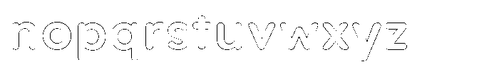 Nevaeh Outline Bold Font LOWERCASE