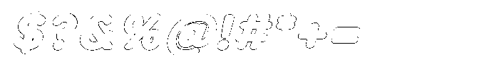 Nevaeh Outline Extra Bold Italic Font OTHER CHARS