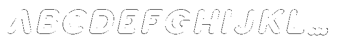 Nevaeh Outline Extra Bold Italic Font UPPERCASE