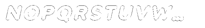 Nevaeh Outline Extra Bold Italic Font UPPERCASE