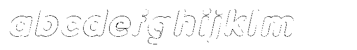 Nevaeh Outline Extra Bold Italic FONT