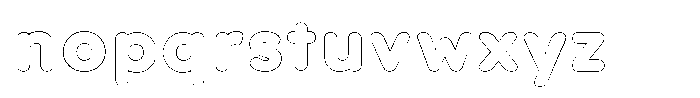 Nevaeh Outline Extra Bold Font LOWERCASE