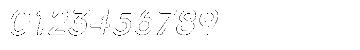 Nevaeh Outline Italic Font OTHER CHARS