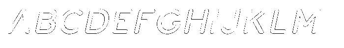 Nevaeh Outline Italic Font UPPERCASE