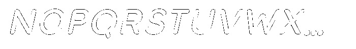 Nevaeh Outline Italic Font UPPERCASE
